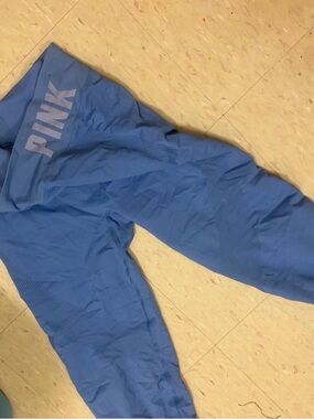 PINK Victoria's Secret Blue Seamless Leggings